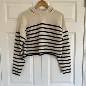 Proenza Schouler White Label black and white stripe sweater